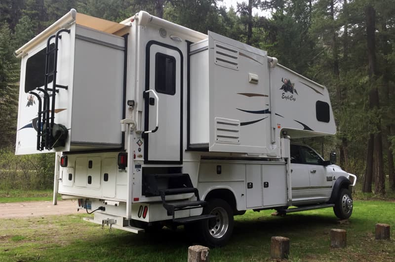 Triple Slide Truck Camper on Ram 5500