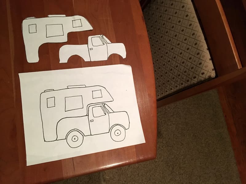 Truck camper design pattern