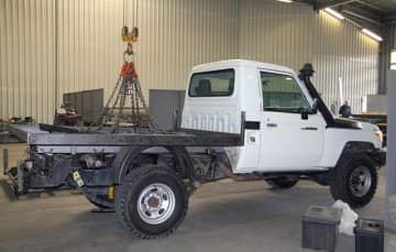 Truck-Camper-flatbed-in-production