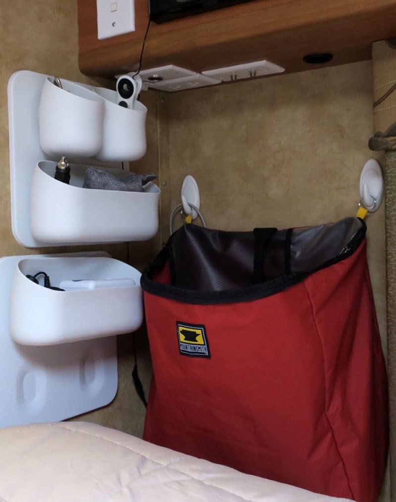 Truck Camper Overcab Organization Cubbies