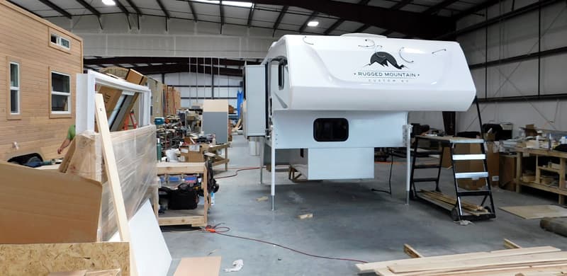 Truck Camper Production line at Rugged Mountain RV