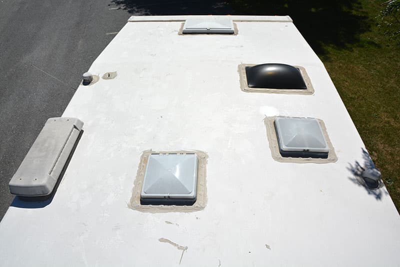 Used Camper Wide Shot Roof Pre Maintenance