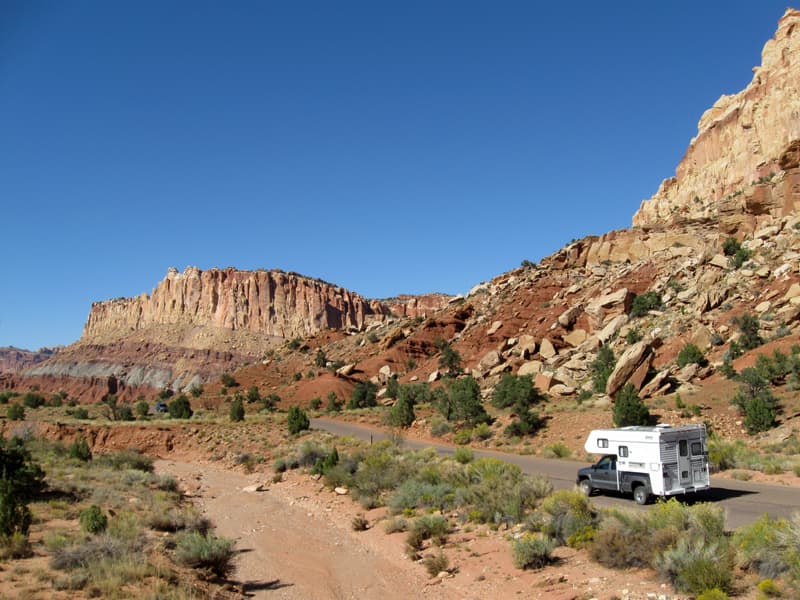 Utah camping beautiful red rock