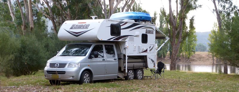 VW Transporter truck camper boondocking