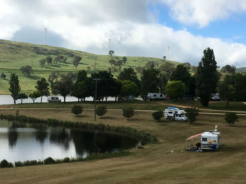 Campground in Australia