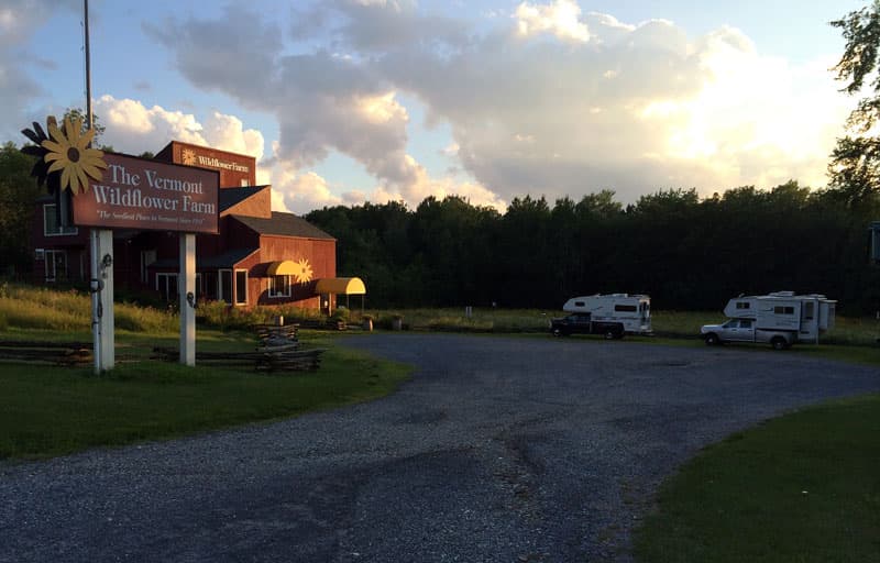 Vermont Wildflower Farm Harvest Hosts location