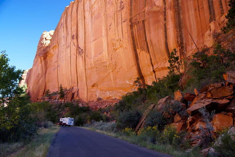 Vertical walls on the Burr Trail