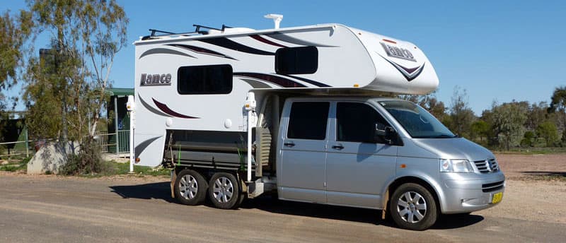 Lance Camper on Volkswagen truck