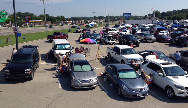 Walmart Parking Lot eclipse viewing