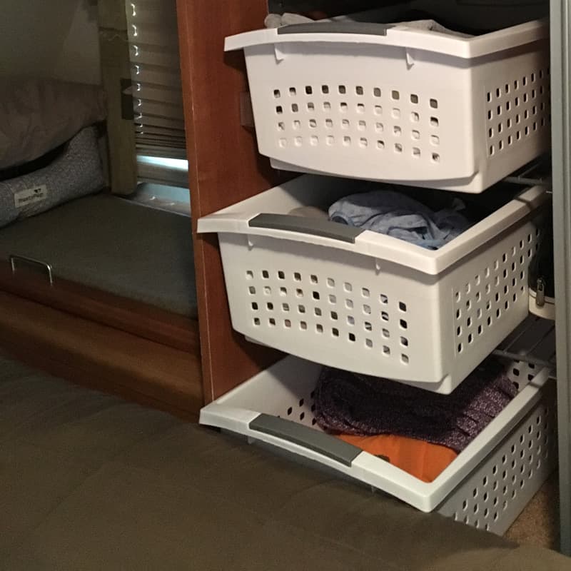 Bottom basket in Wardrobe Closet