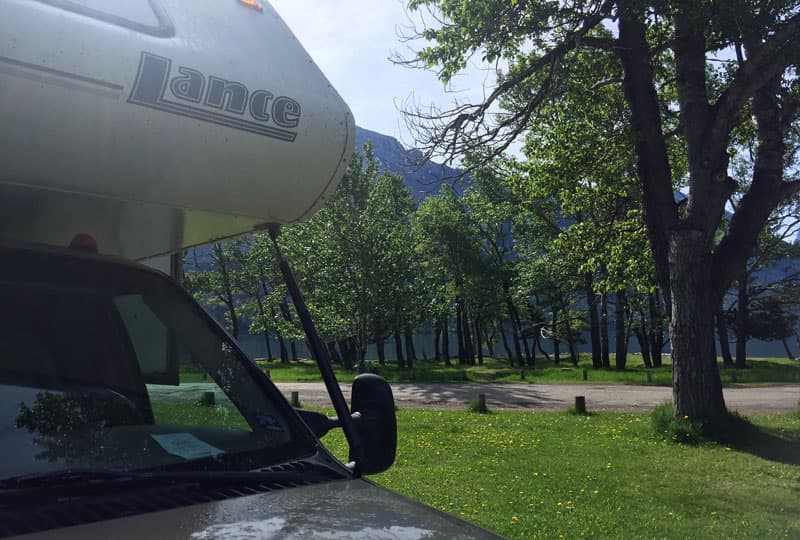 Townsite Campground in Waterton Lake