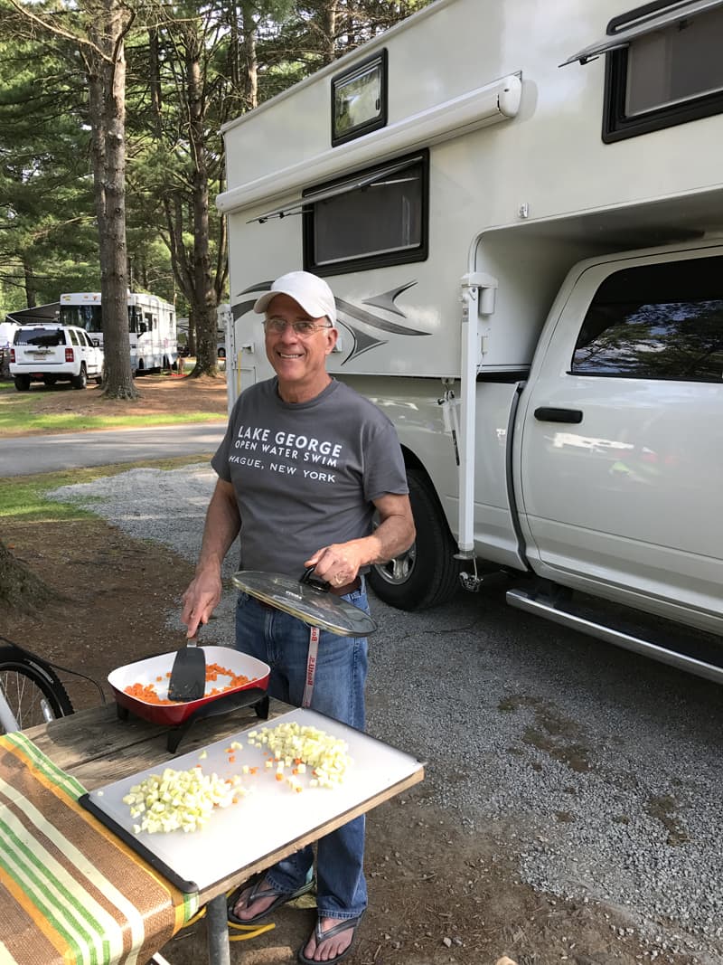 We Often Cook Outside When Weather Allows.