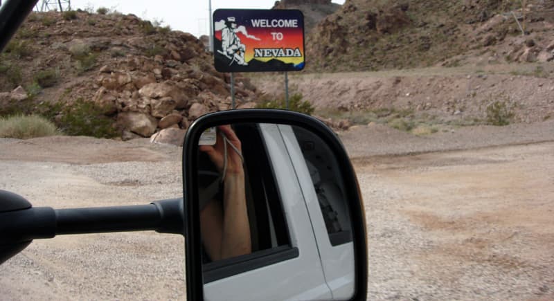 Welcome To Nevada Sign Hoover Dam