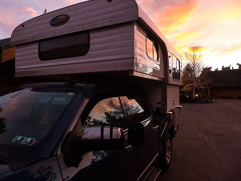 West Yellowstone at sunrise