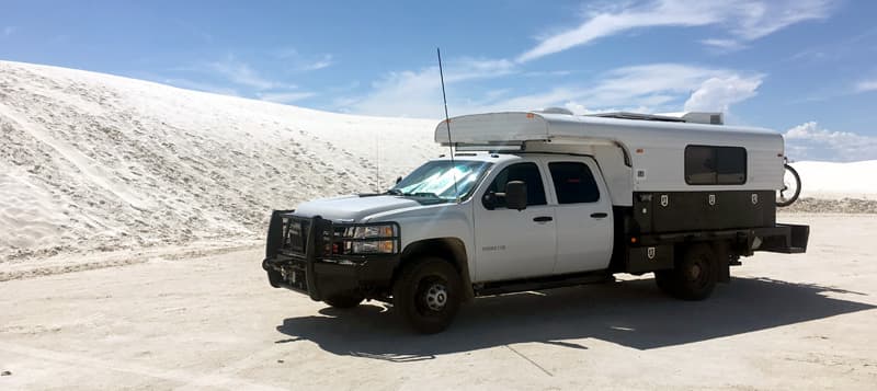 Alaskan Camper at White Sands National Monument 