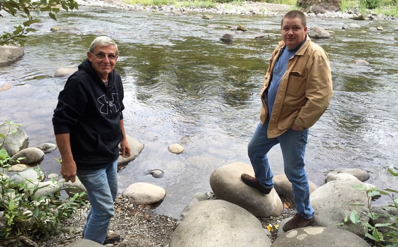 Jim and son, Mike in Oregon