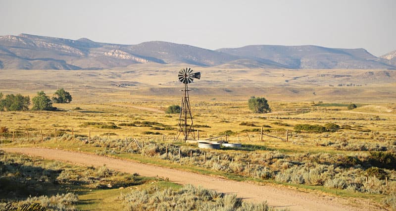 Windmill Laramie mountains, Wyoming