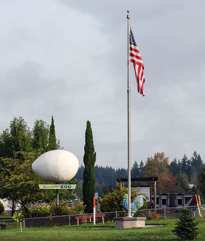 World's Largest Egg in Winlock, Washington