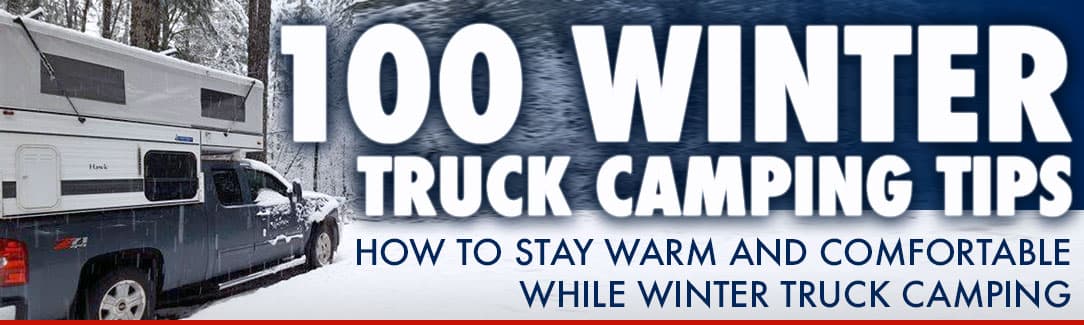 Winter-camping-tips for truck campers