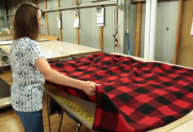 Woolrich Camper factory with Buffalo Check fabric