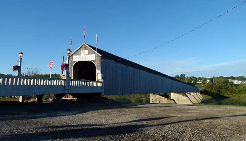 World’s longest covered bridge in Hartland-New Brunswick