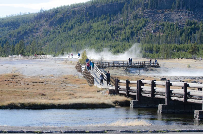 Yellowstone National Park boardwalks