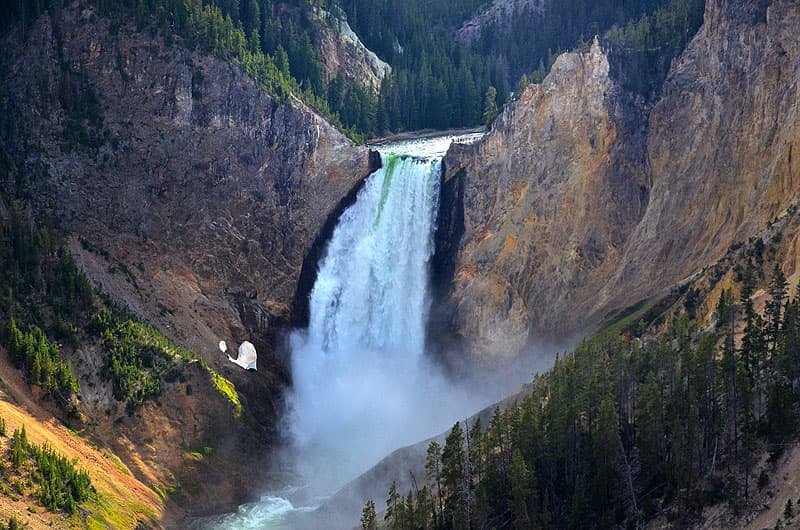 Yellowstone National Park waterfall