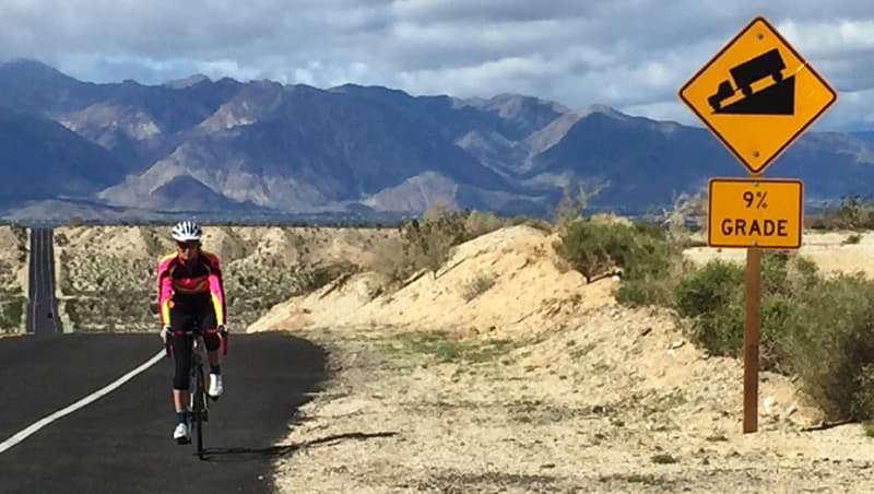 Bicycling in the mountains