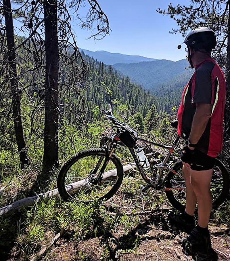 Bicycling trail riding