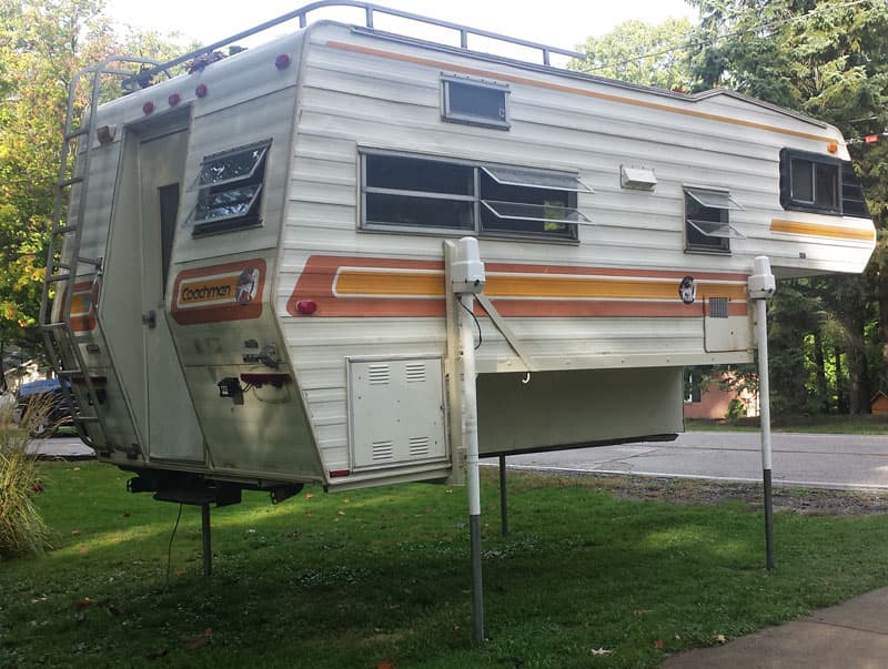 Vintage camper electric jack upgrade