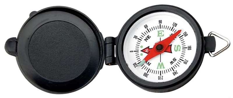 Non-electric compass is a hiking essential