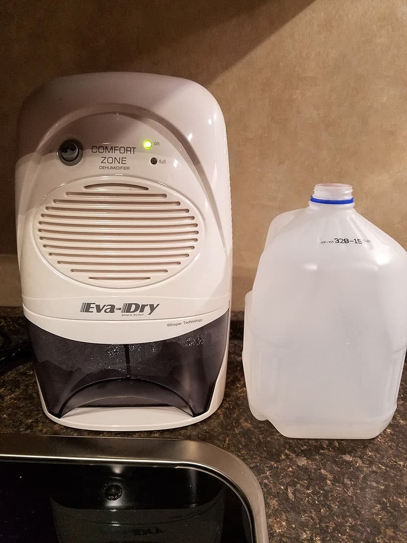 Eva-dry Edv-2200 Dehumidifier in camper RV