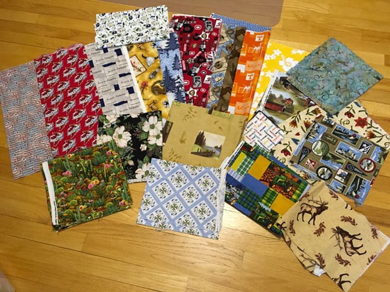 Fabric collection from the road