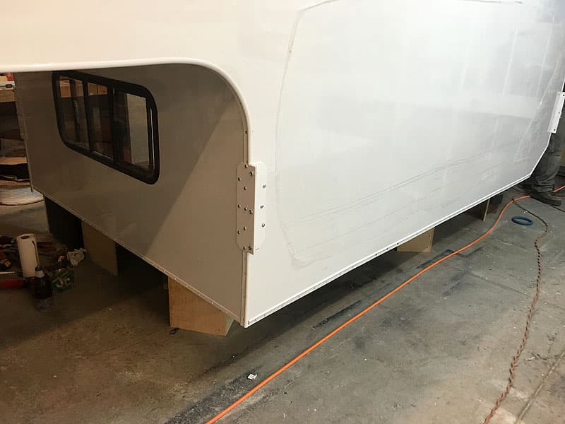 fiberglass exterior on a Phoenix camper