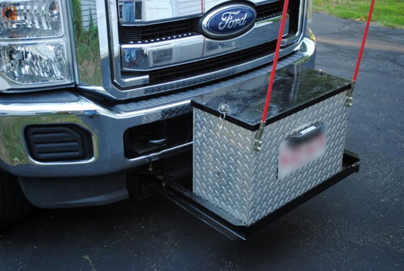 Generator box on front of truck