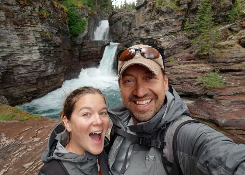 Lauri and Jase in Glacier National Park