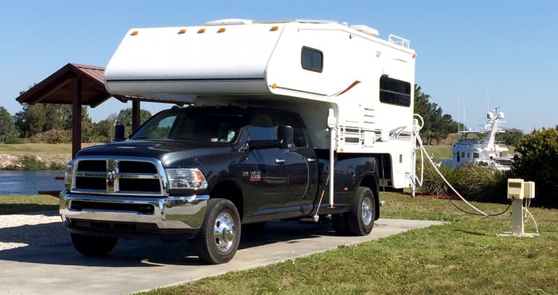 Loop cords and hoses around jacks to prevent ants from climbing up into camper