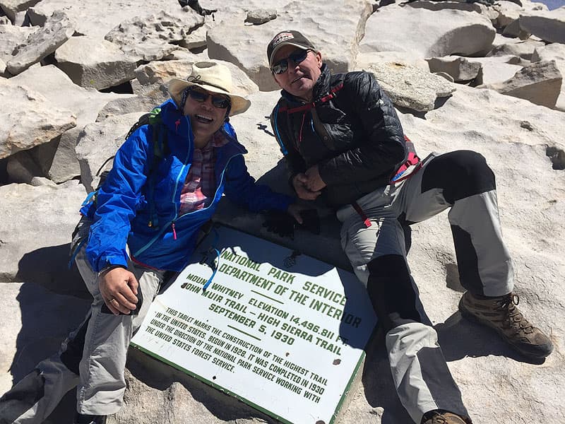 Mt Whitney summit, Layne and Norris