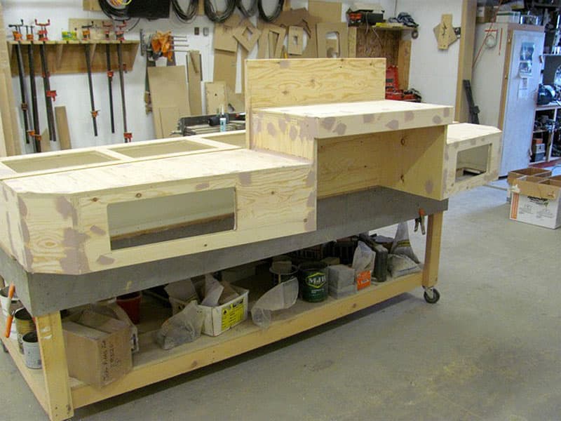 plywood step system construction