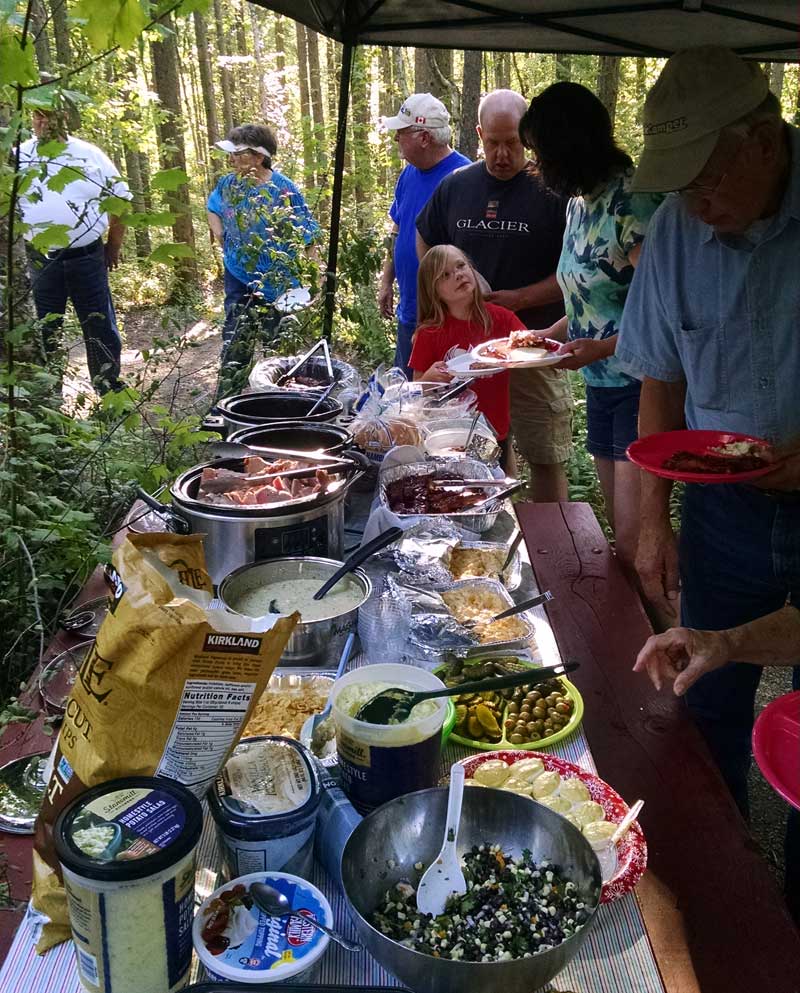 Potluck dinner at NATCOA rally