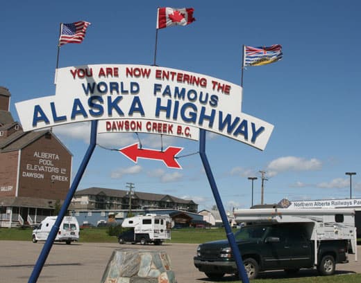 Alaska-Cannonball-Dawson-Creek-BC-Mile-Post-0