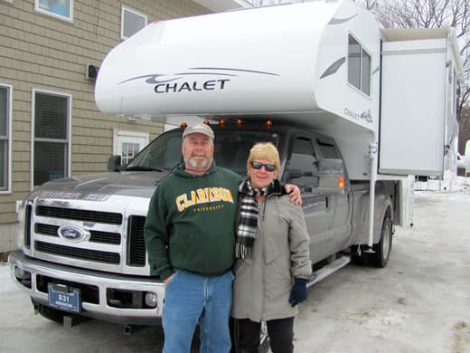 first-day-at-truck-camper-warehouse-with-Chalet-triple-slide