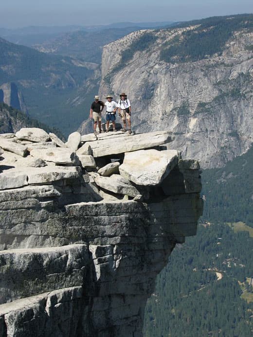 On top of Half Dome in Yosemite National Park, California