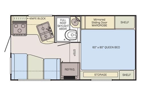 Adventurer 86FB floorplan