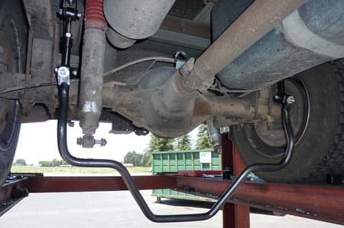 Hanging sway bar