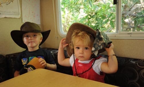 Youri and Michelle in the Outback