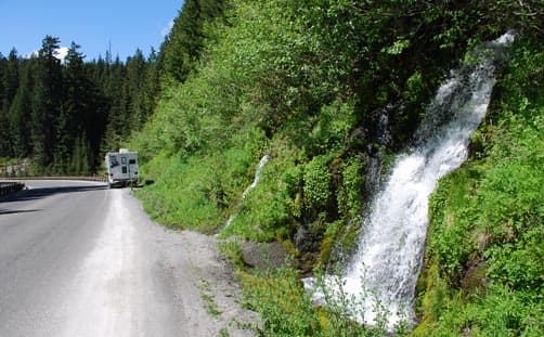 Roadside Waterfall at Mt. Hood, Oregon