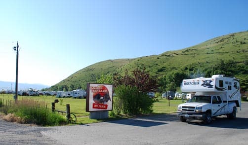 Leaving Hot Lake Campground in LaGrande, Oregon