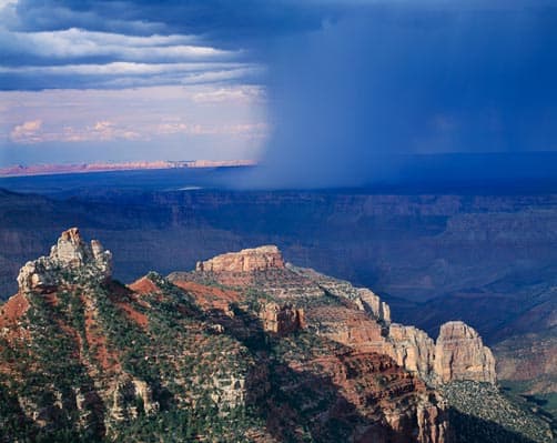 North Rim of the Grand Canyon storm