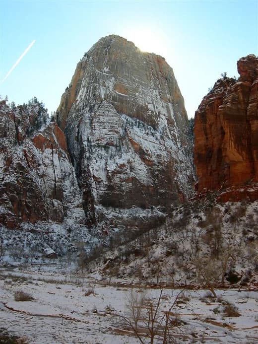 Winter camping in Zion